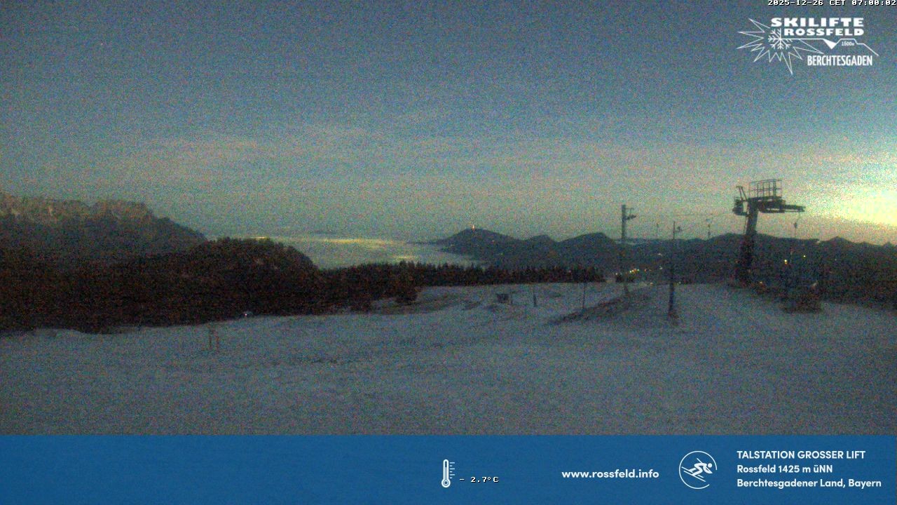 Archiv Foto Webcam Skigebiet Rossfeld: Großer Lift