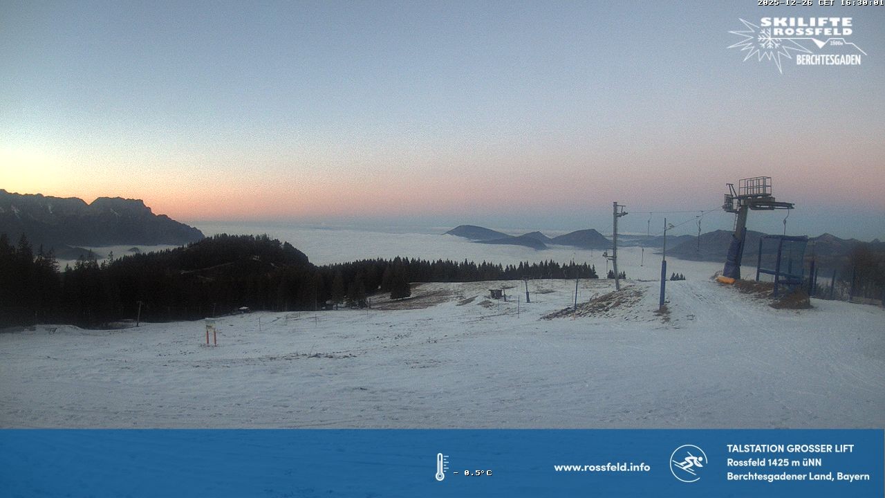 Archiv Foto Webcam Skigebiet Rossfeld: Großer Lift