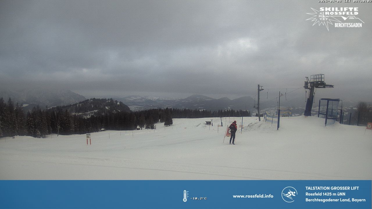 Archiv Foto Webcam Skigebiet Rossfeld: Großer Lift