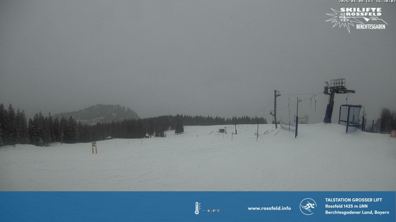 Archiv Foto Webcam Skigebiet Rossfeld: Großer Lift