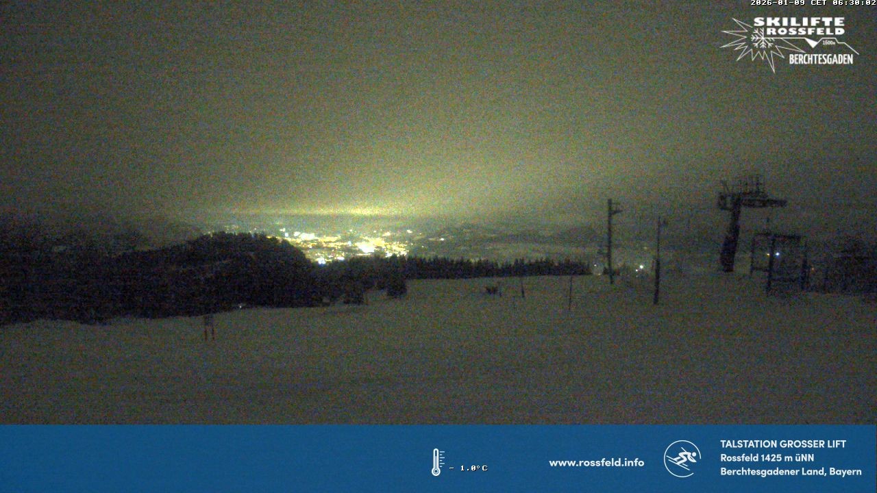 Archiv Foto Webcam Skigebiet Rossfeld: Großer Lift