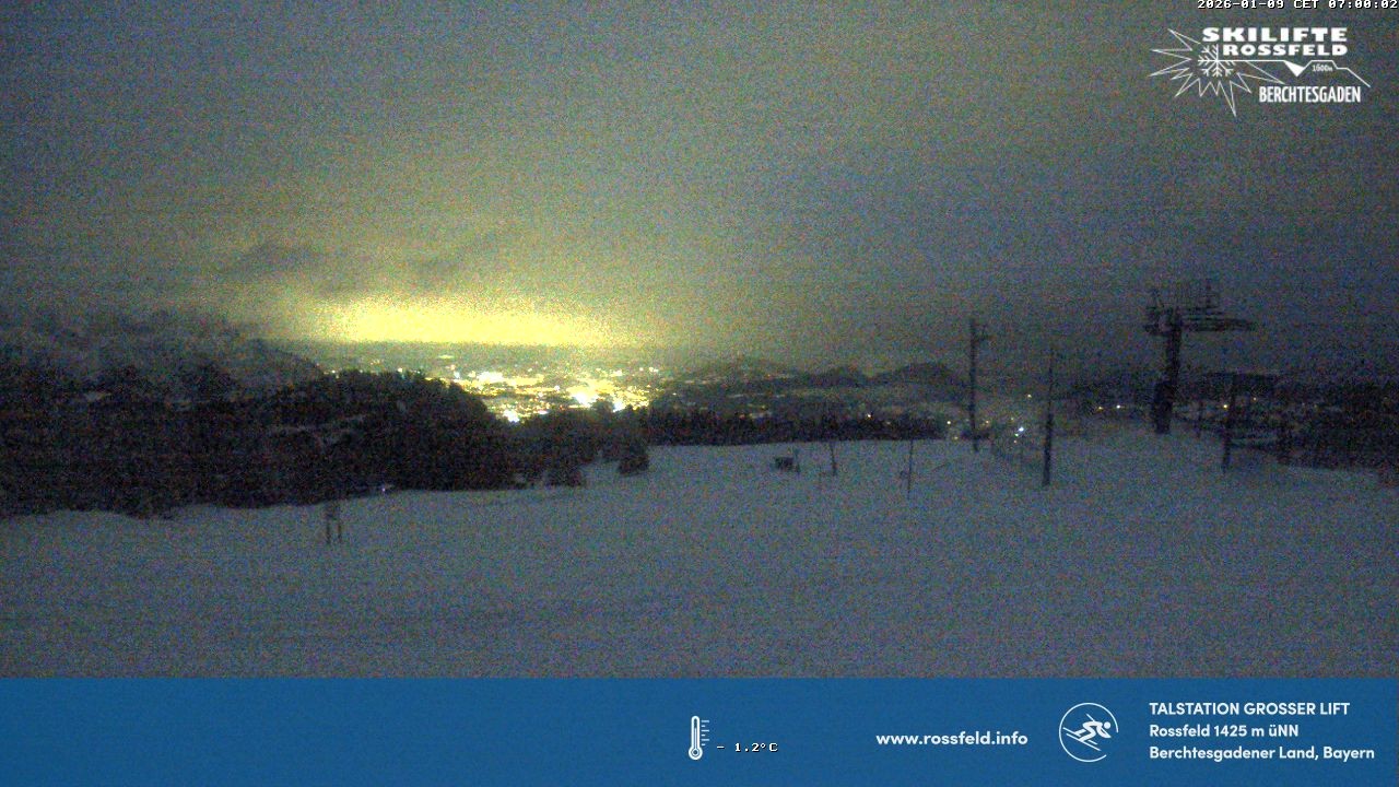 Archiv Foto Webcam Skigebiet Rossfeld: Großer Lift