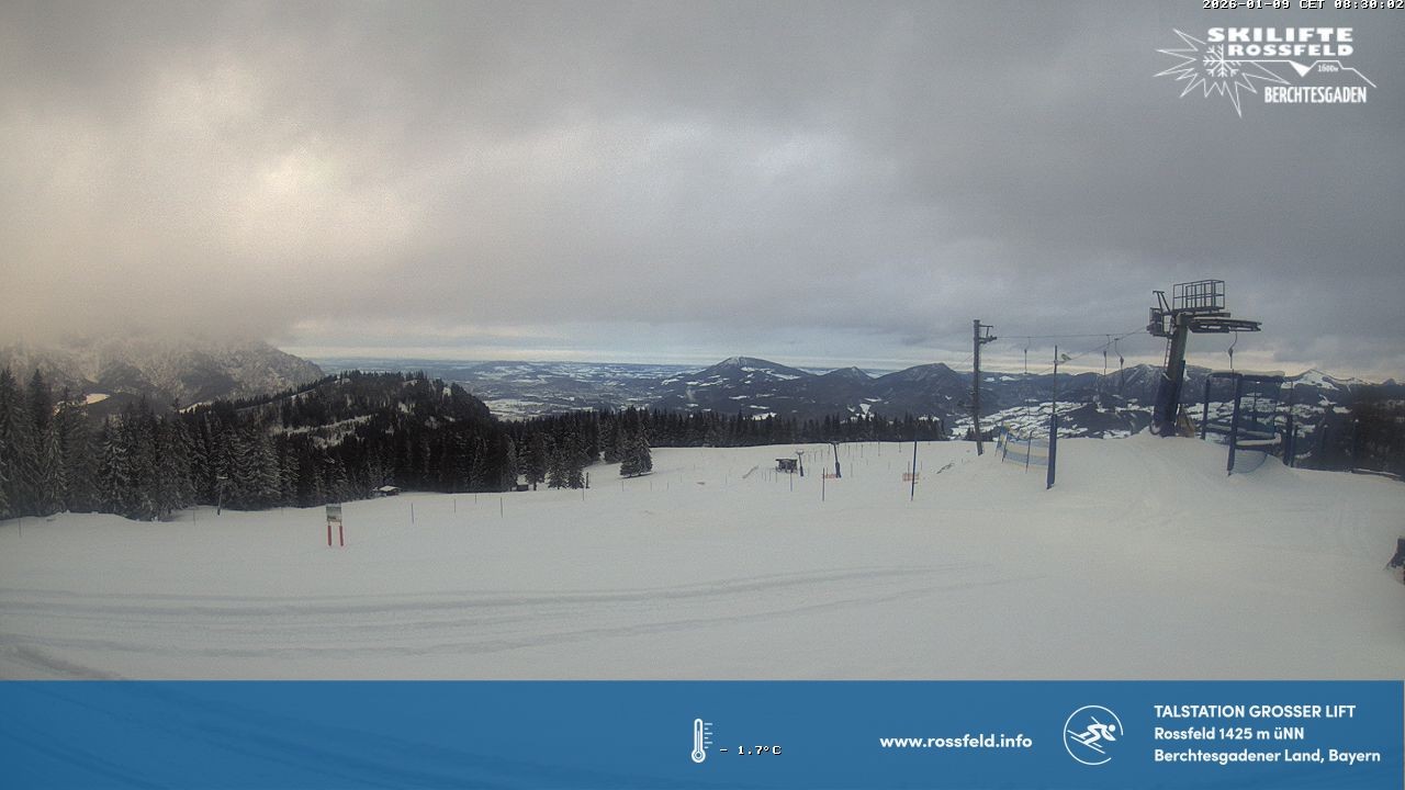 Archiv Foto Webcam Skigebiet Rossfeld: Großer Lift