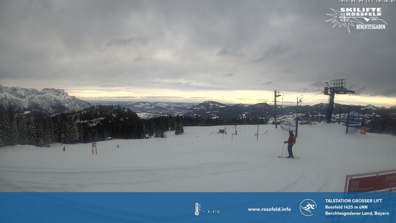 Archiv Foto Webcam Skigebiet Rossfeld: Großer Lift