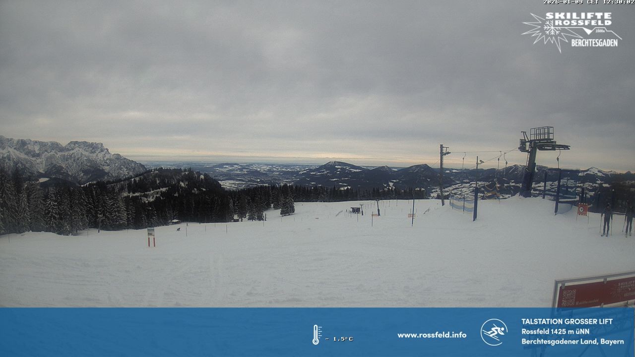 Archiv Foto Webcam Skigebiet Rossfeld: Großer Lift