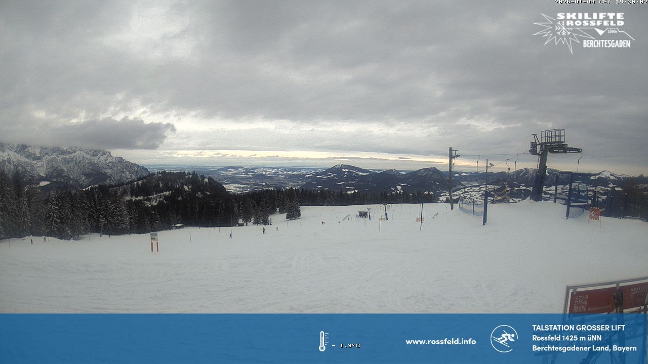 Archiv Foto Webcam Skigebiet Rossfeld: Großer Lift