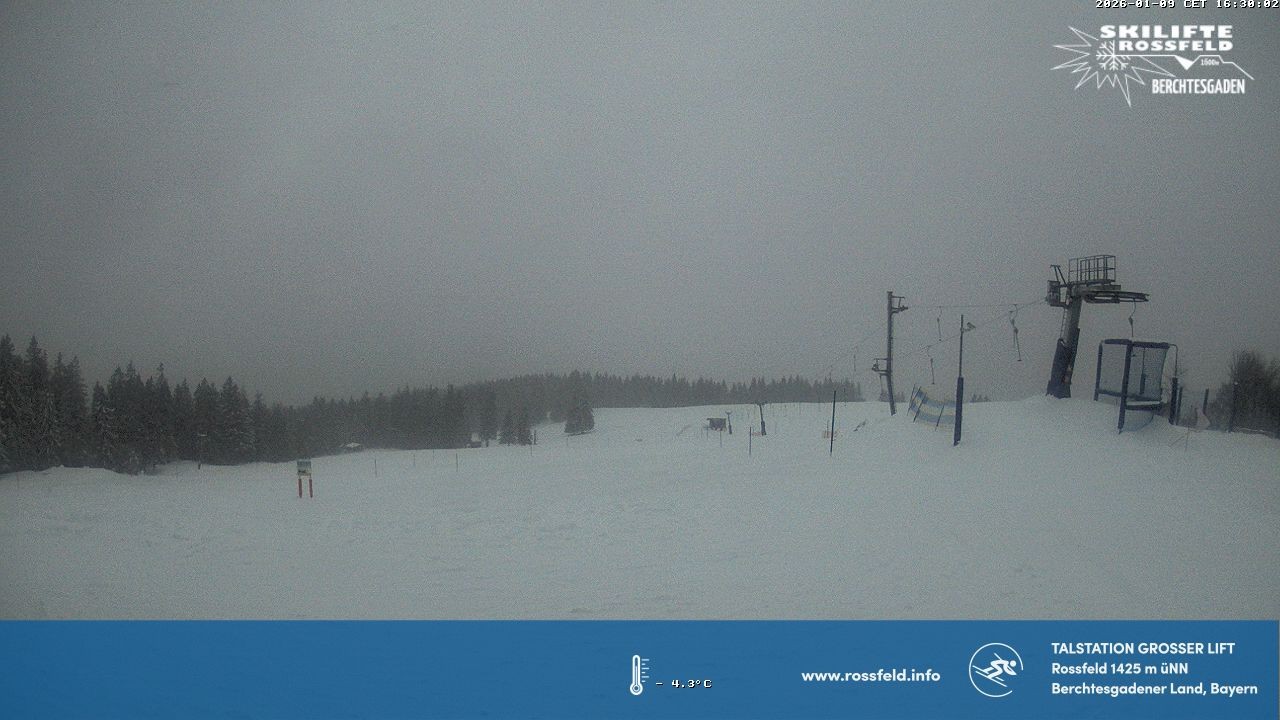 Archiv Foto Webcam Skigebiet Rossfeld: Großer Lift