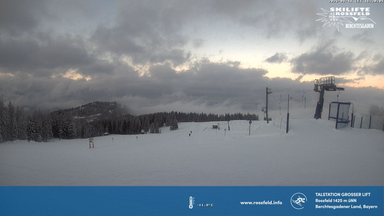 Archiv Foto Webcam Skigebiet Rossfeld: Großer Lift