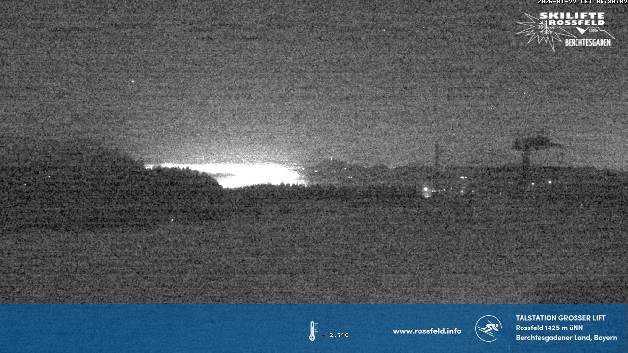 Archived image Webcam Rossfeld ski resort: Großer lift T-Bar