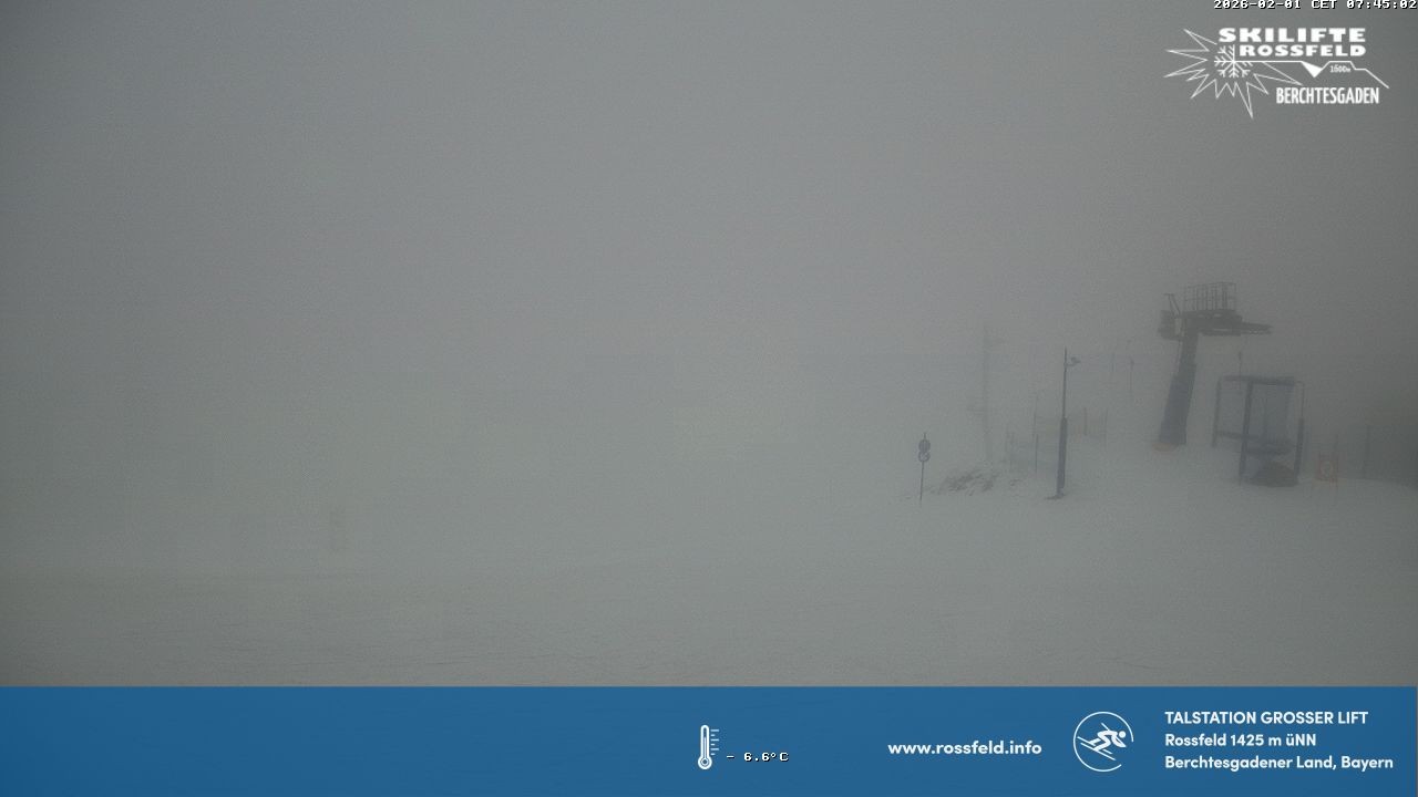 Archiv Foto Webcam Skigebiet Rossfeld: Großer Lift