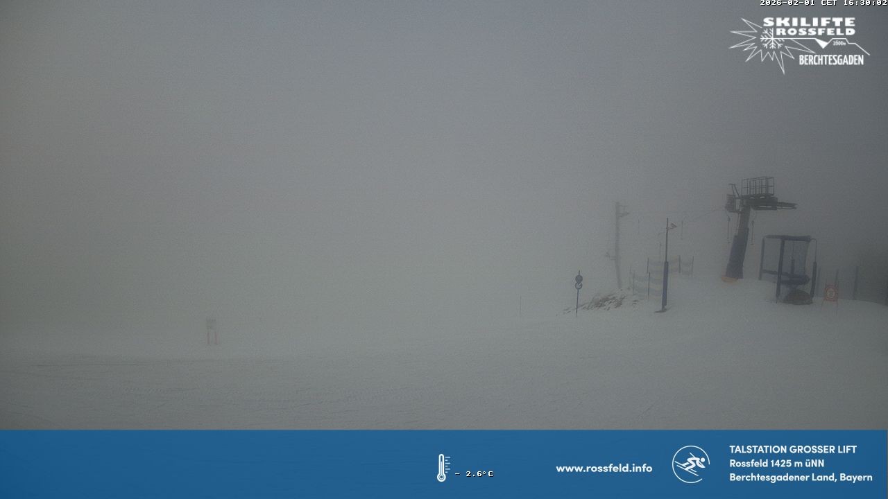 Archiv Foto Webcam Skigebiet Rossfeld: Großer Lift