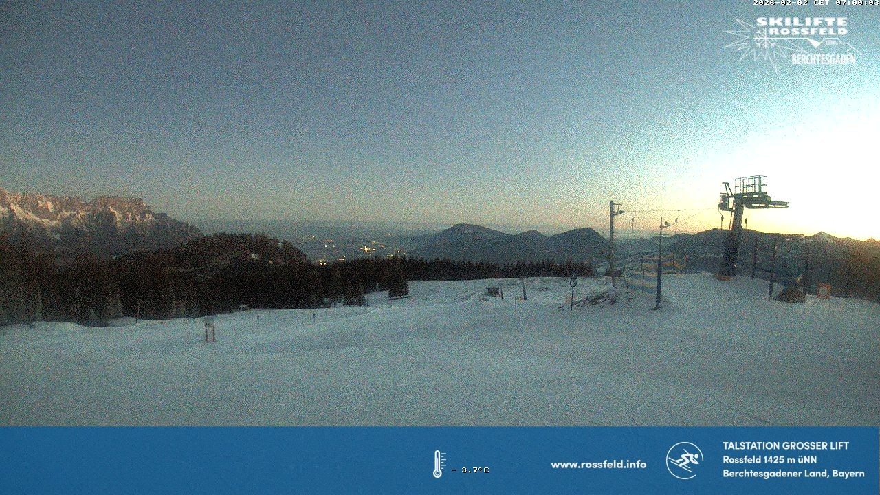 Archiv Foto Webcam Skigebiet Rossfeld: Großer Lift