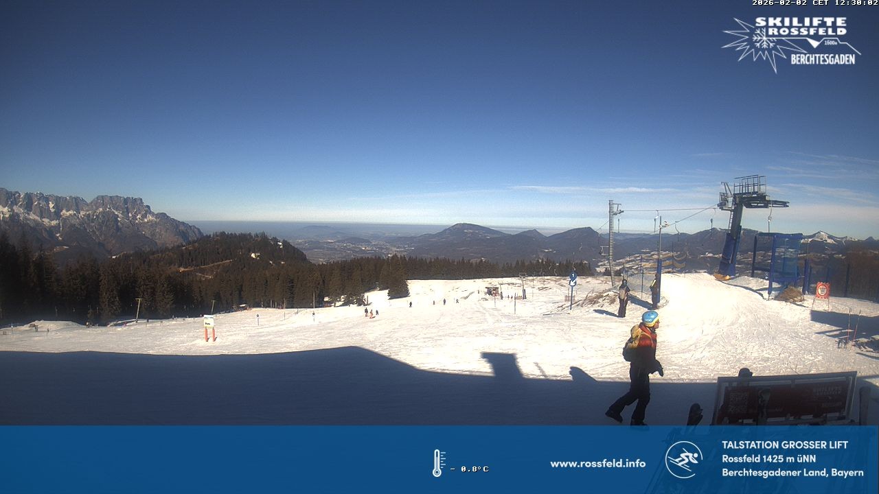Archiv Foto Webcam Skigebiet Rossfeld: Großer Lift
