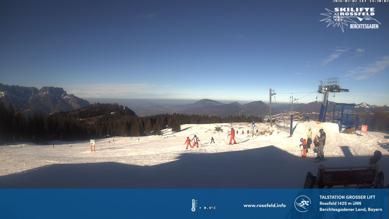 Archiv Foto Webcam Skigebiet Rossfeld: Großer Lift