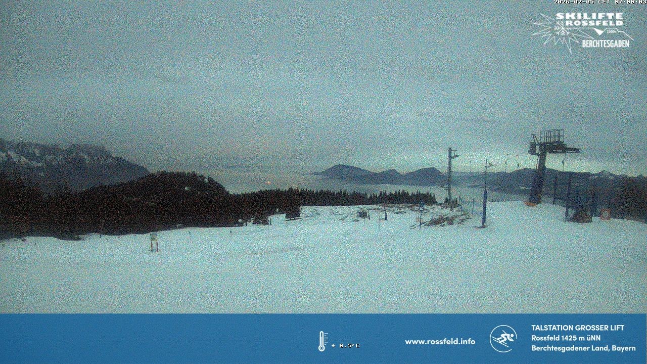 Archiv Foto Webcam Skigebiet Rossfeld: Großer Lift
