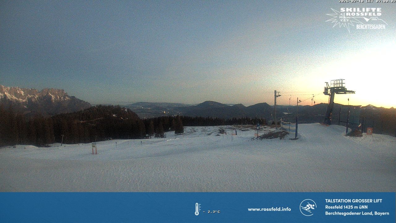 Archiv Foto Webcam Skigebiet Rossfeld: Großer Lift