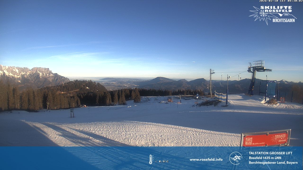 Archiv Foto Webcam Skigebiet Rossfeld: Großer Lift