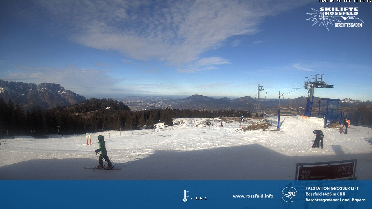 Archiv Foto Webcam Skigebiet Rossfeld: Großer Lift