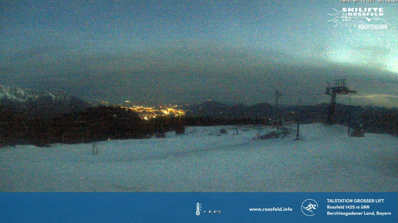 Archiv Foto Webcam Skigebiet Rossfeld: Großer Lift