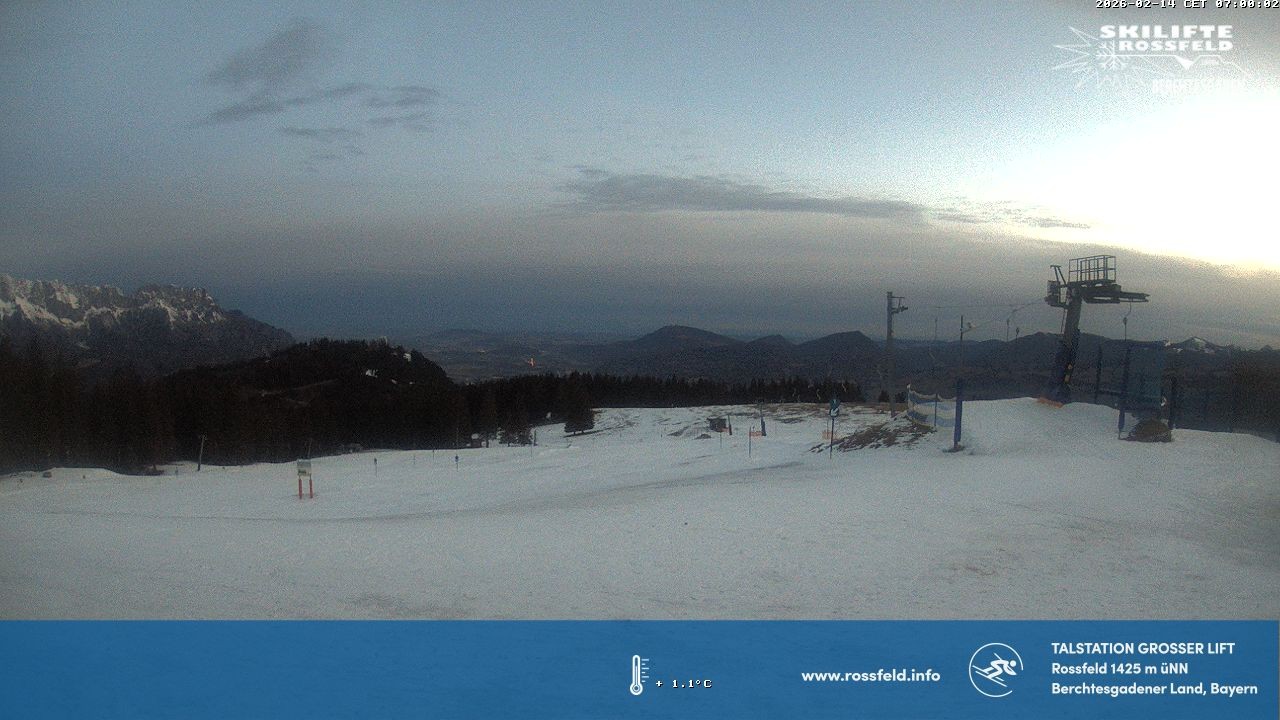 Archiv Foto Webcam Skigebiet Rossfeld: Großer Lift