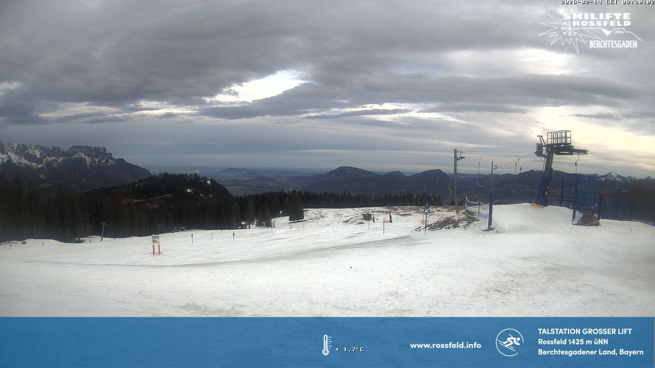 Archiv Foto Webcam Skigebiet Rossfeld: Großer Lift