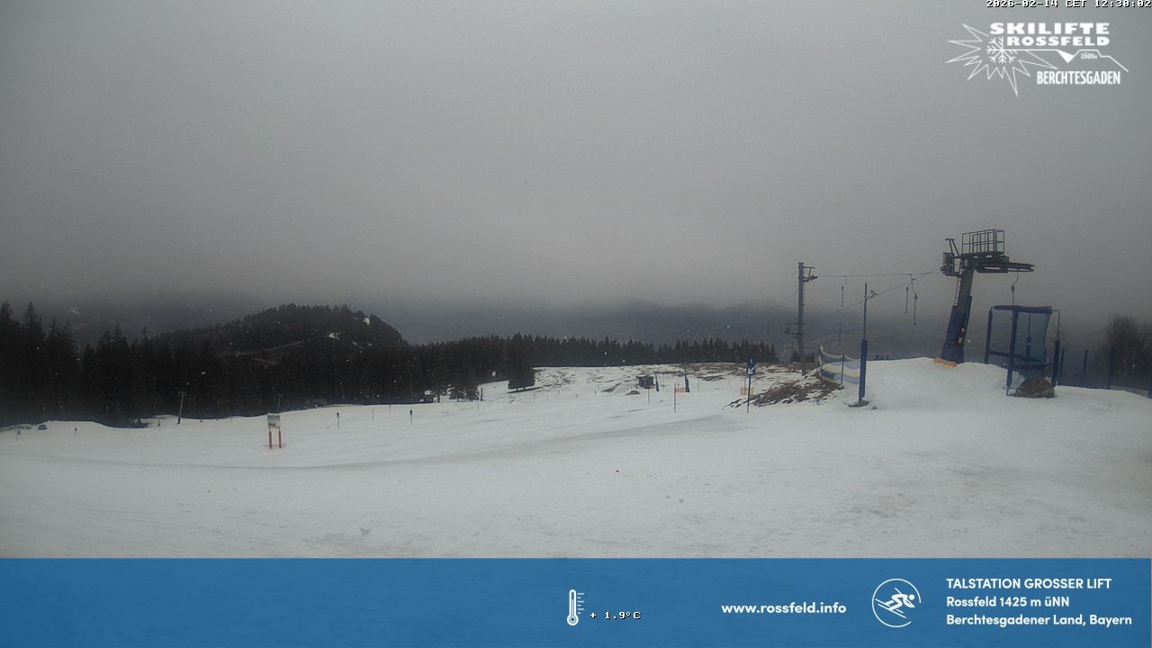 Archiv Foto Webcam Skigebiet Rossfeld: Großer Lift