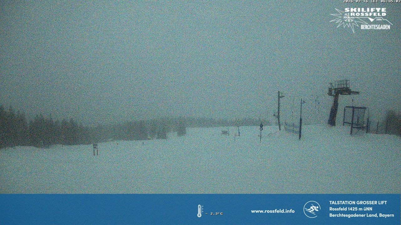 Archiv Foto Webcam Skigebiet Rossfeld: Großer Lift