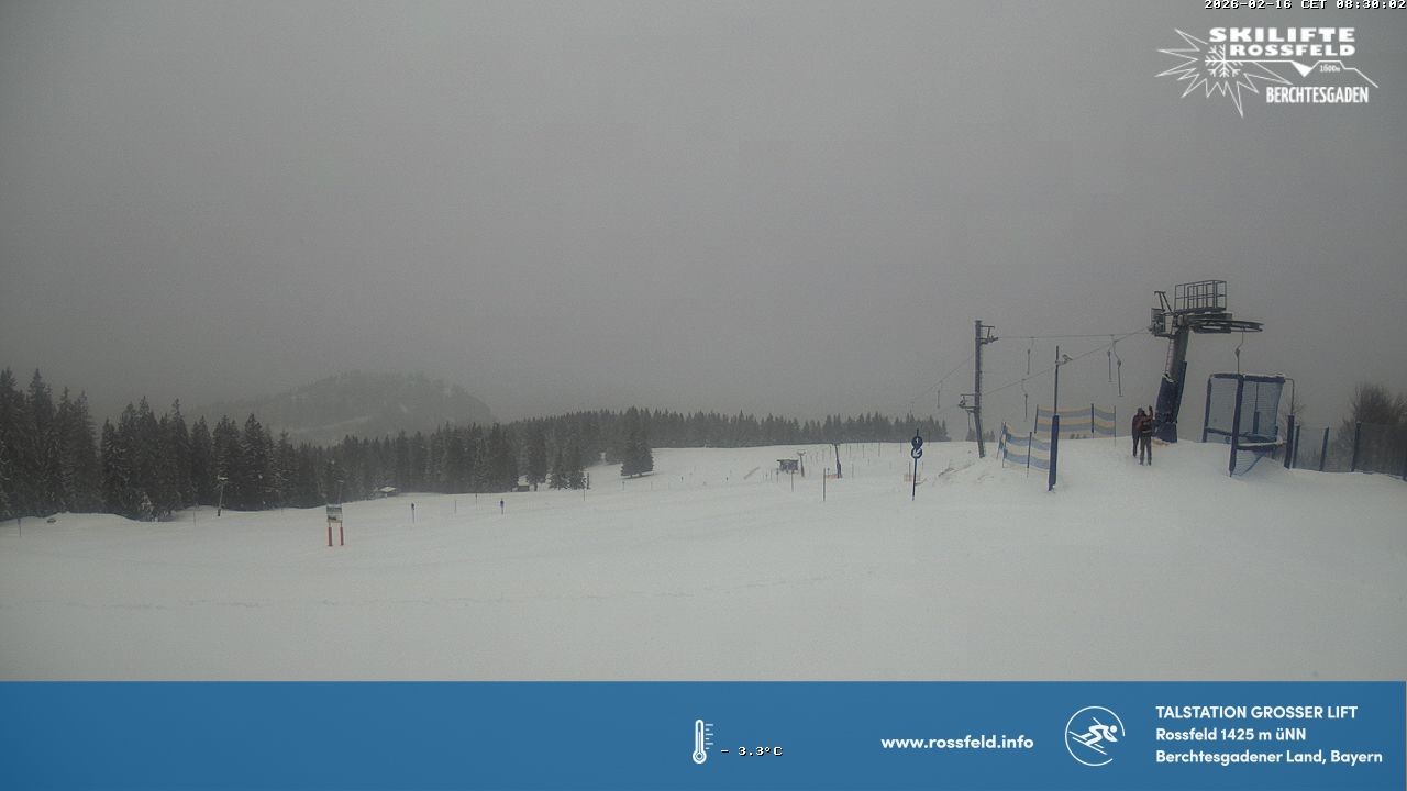 Archiv Foto Webcam Skigebiet Rossfeld: Großer Lift