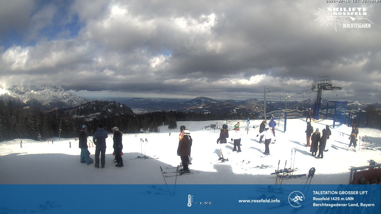 Archiv Foto Webcam Skigebiet Rossfeld: Großer Lift