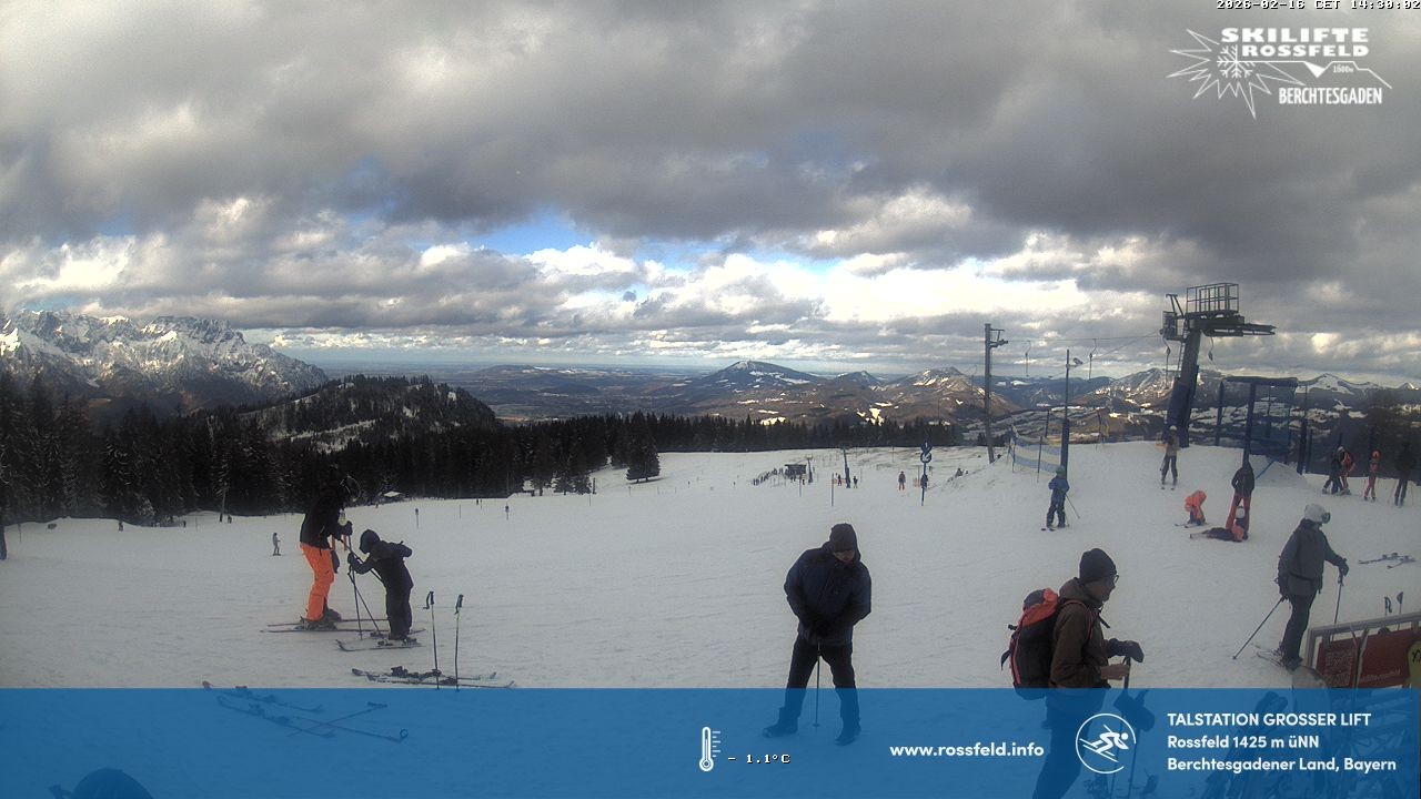 Archiv Foto Webcam Skigebiet Rossfeld: Großer Lift