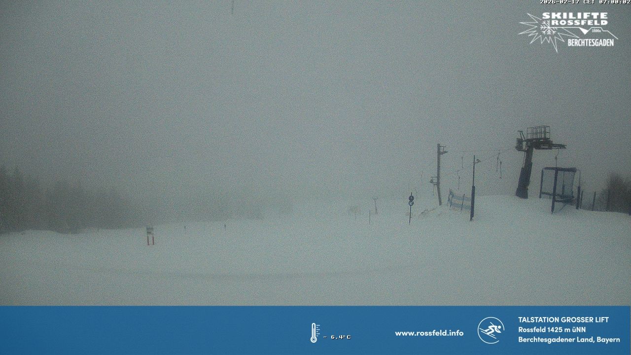 Archiv Foto Webcam Skigebiet Rossfeld: Großer Lift