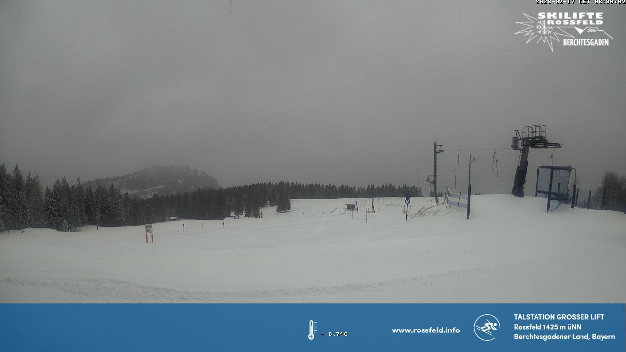 Archiv Foto Webcam Skigebiet Rossfeld: Großer Lift