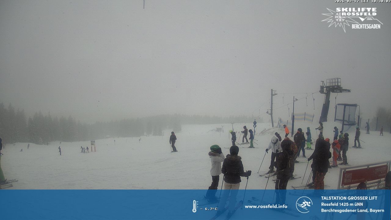 Archiv Foto Webcam Skigebiet Rossfeld: Großer Lift