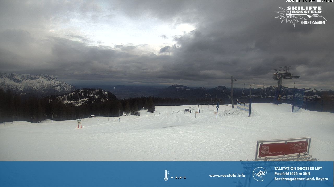 Archiv Foto Webcam Skigebiet Rossfeld: Großer Lift