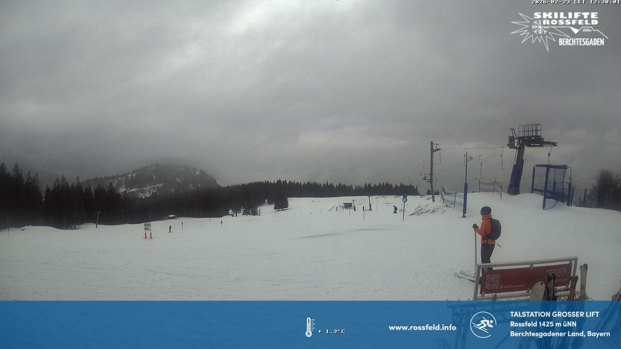 Archiv Foto Webcam Skigebiet Rossfeld: Großer Lift