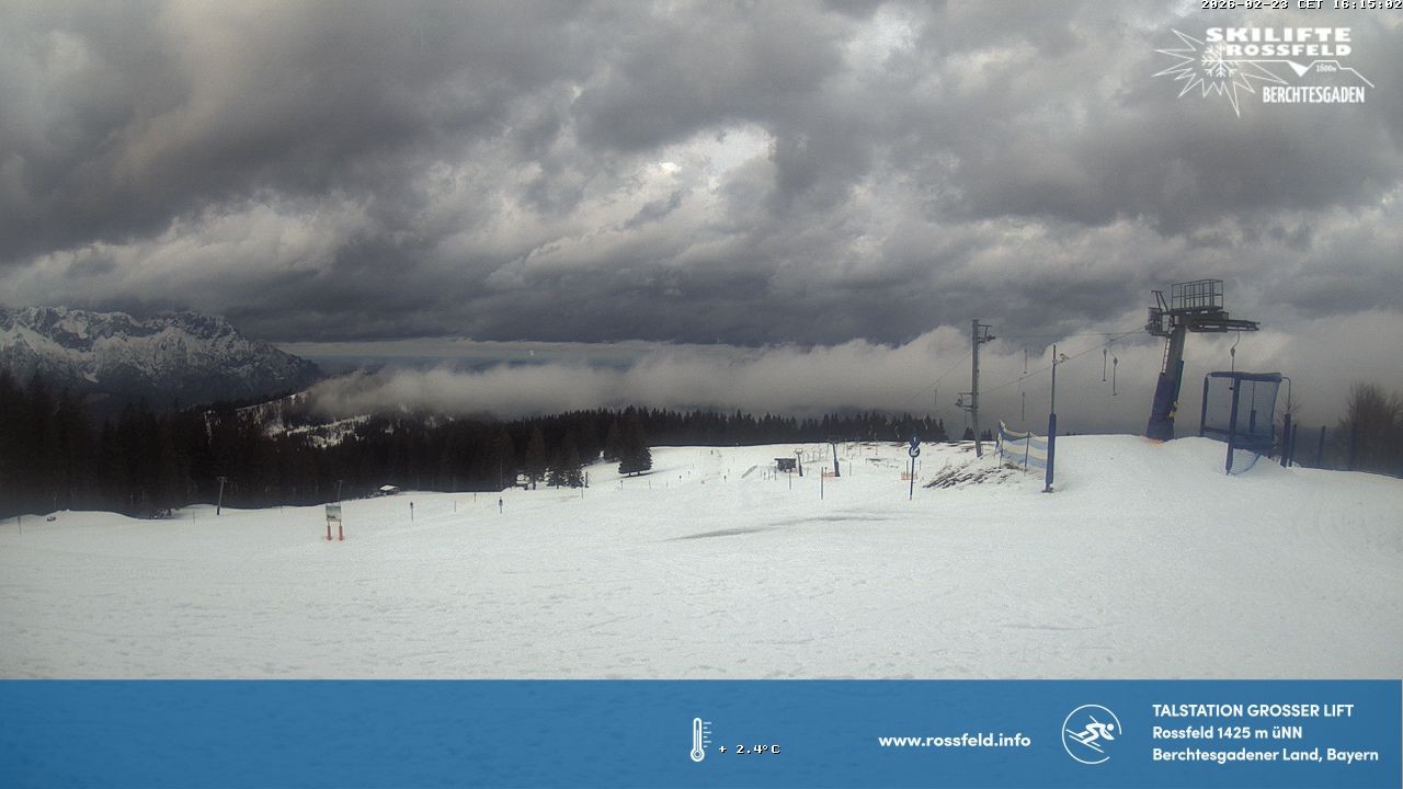 Archiv Foto Webcam Skigebiet Rossfeld: Großer Lift