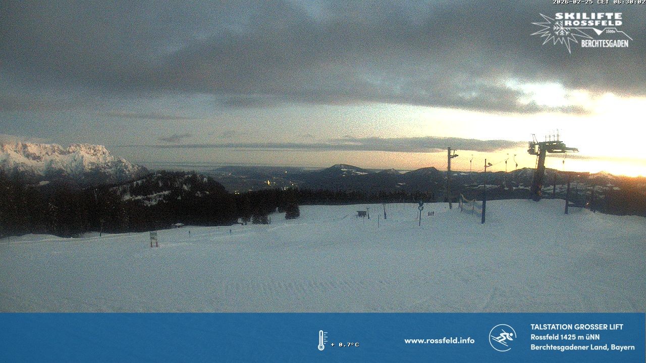Archiv Foto Webcam Skigebiet Rossfeld: Großer Lift