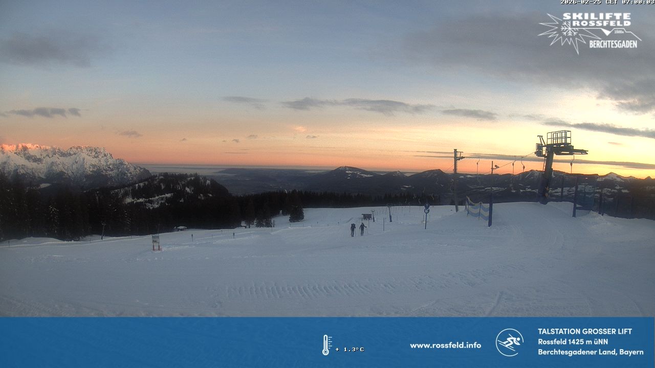 Archiv Foto Webcam Skigebiet Rossfeld: Großer Lift