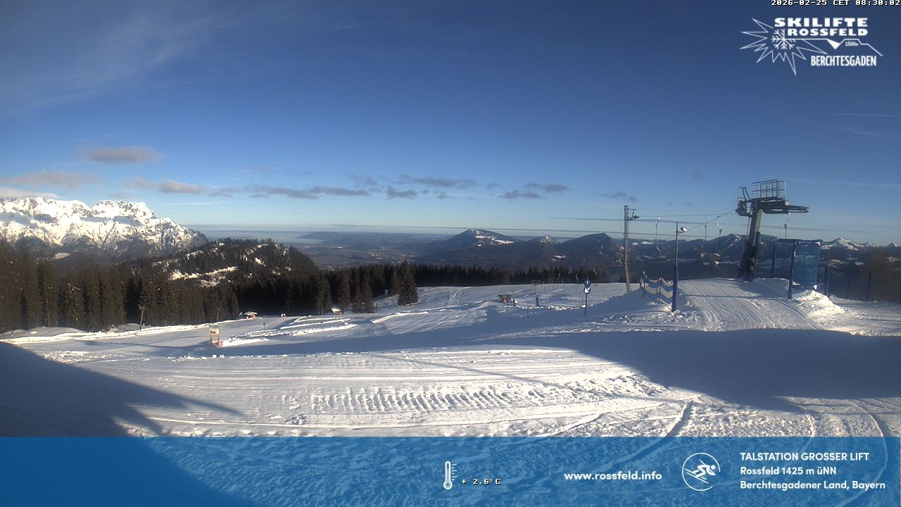 Archiv Foto Webcam Skigebiet Rossfeld: Großer Lift