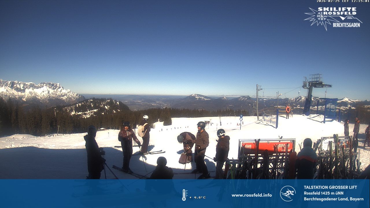 Archiv Foto Webcam Skigebiet Rossfeld: Großer Lift