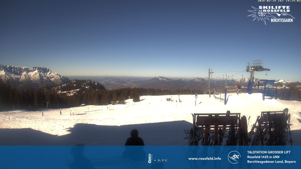 Archiv Foto Webcam Skigebiet Rossfeld: Großer Lift
