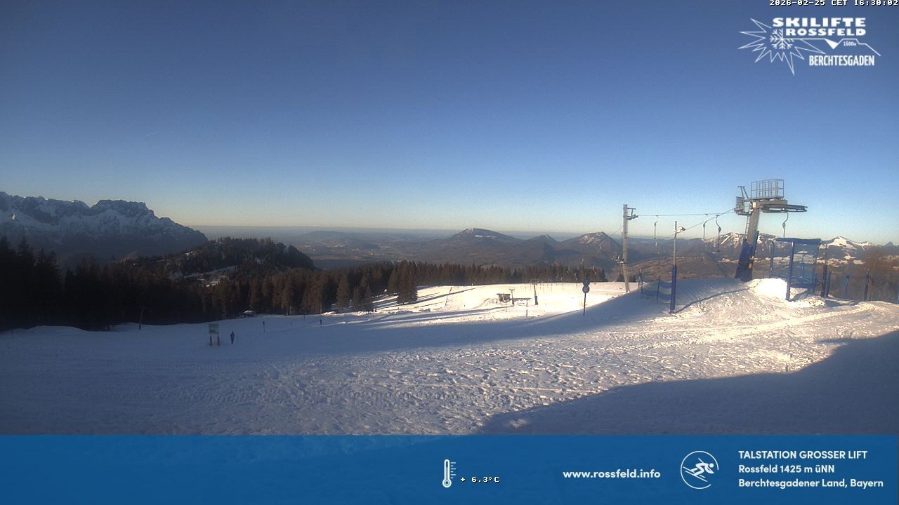 Archiv Foto Webcam Skigebiet Rossfeld: Großer Lift