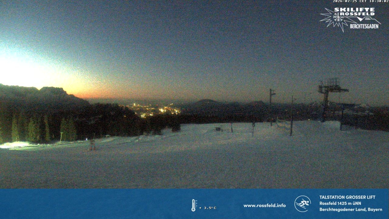 Archiv Foto Webcam Skigebiet Rossfeld: Großer Lift