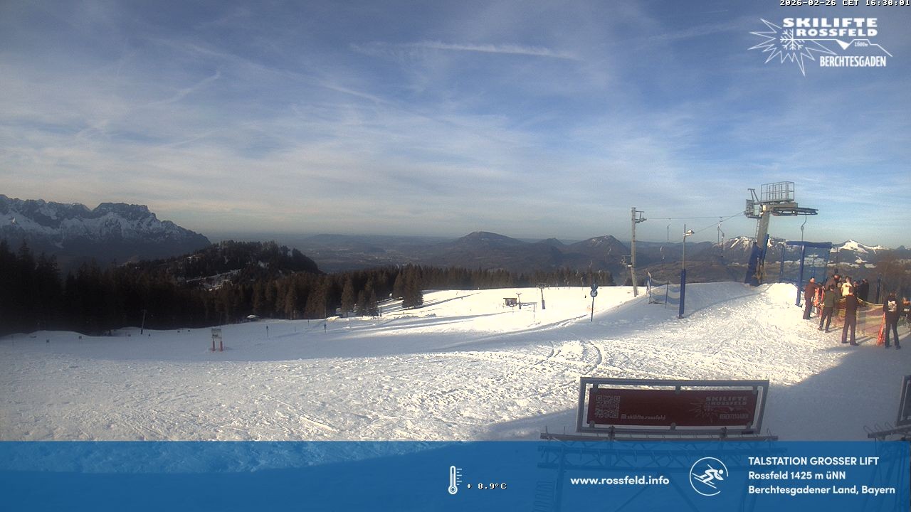 Archived image Webcam Rossfeld ski resort: Großer lift T-Bar