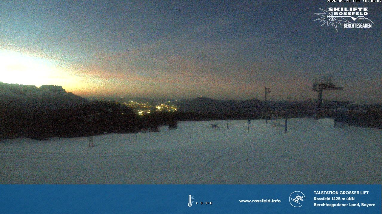 Archived image Webcam Rossfeld ski resort: Großer lift T-Bar