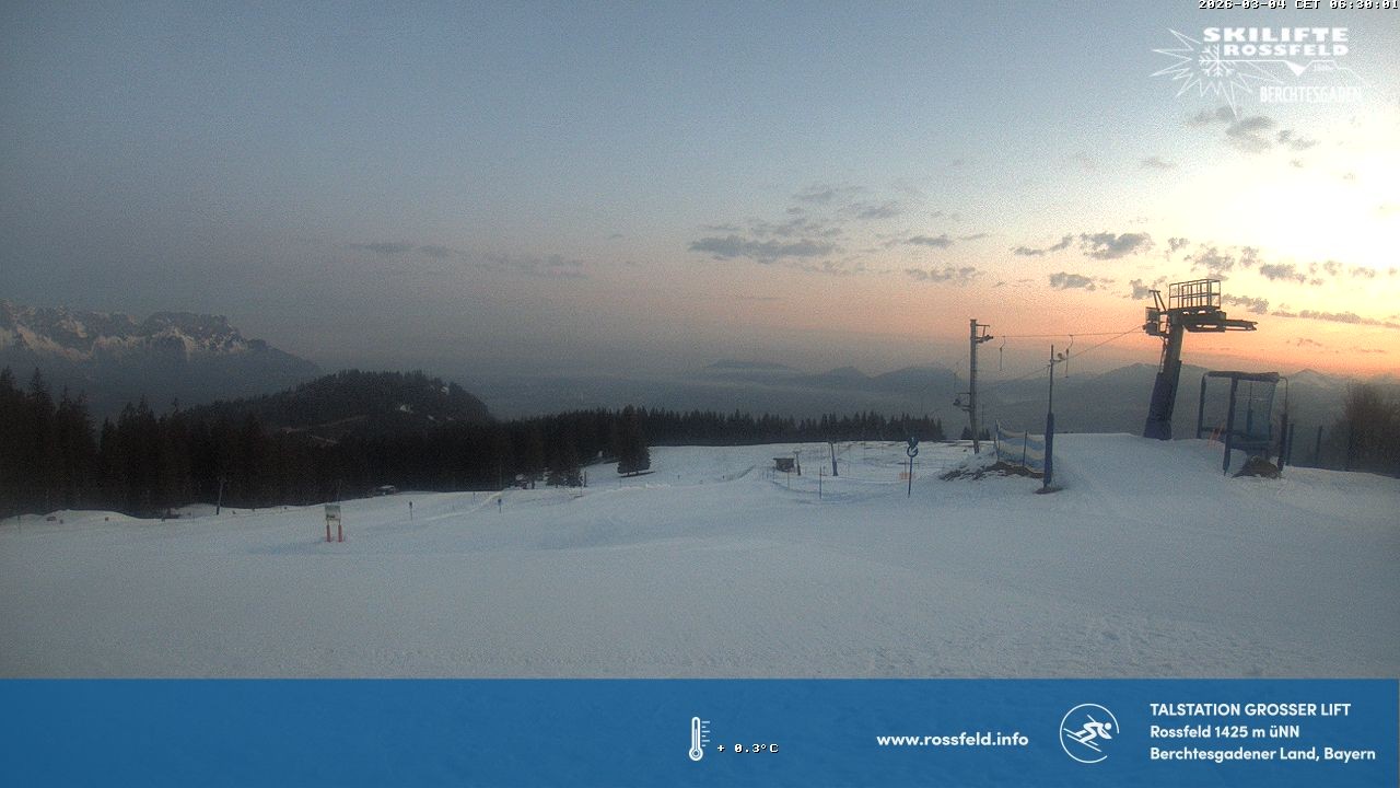 Archiv Foto Webcam Skigebiet Rossfeld: Großer Lift