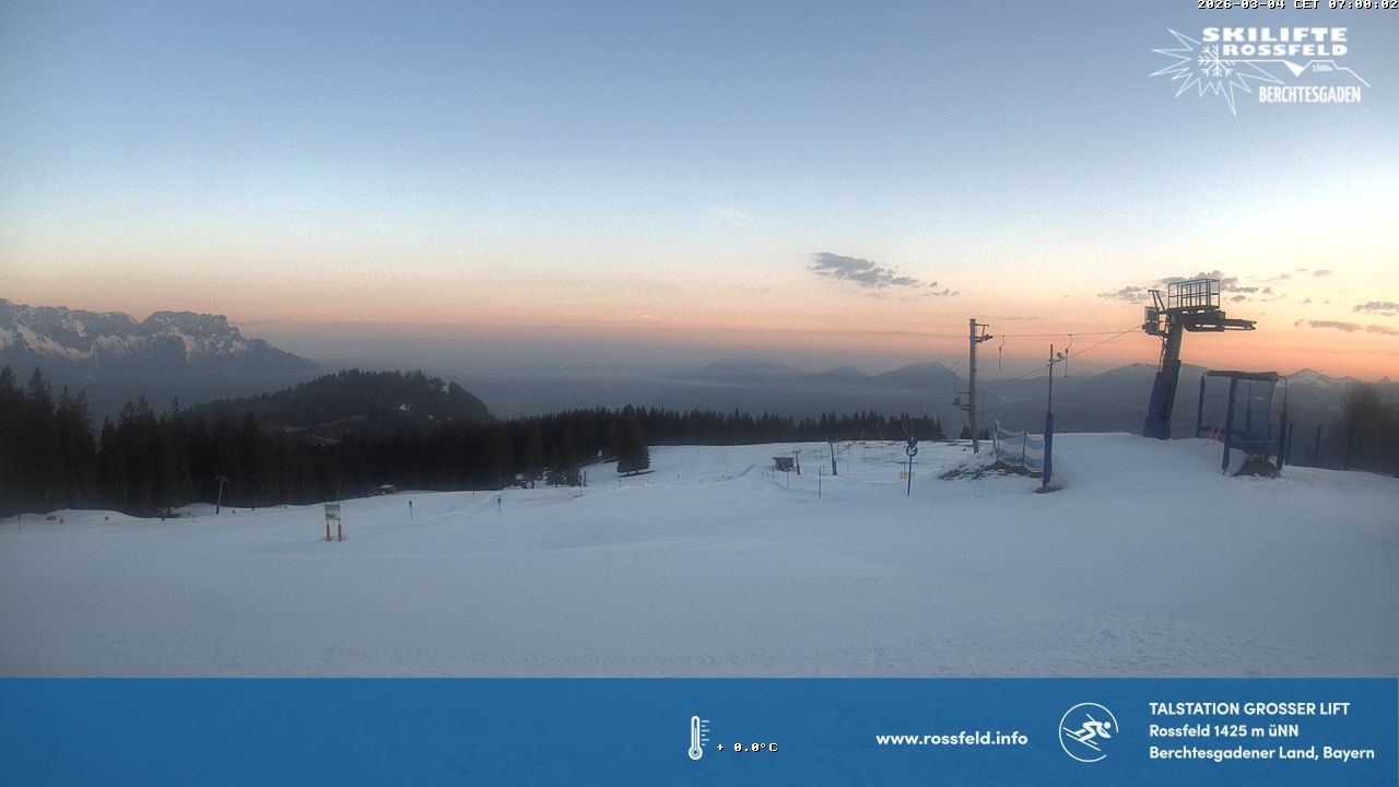 Archiv Foto Webcam Skigebiet Rossfeld: Großer Lift