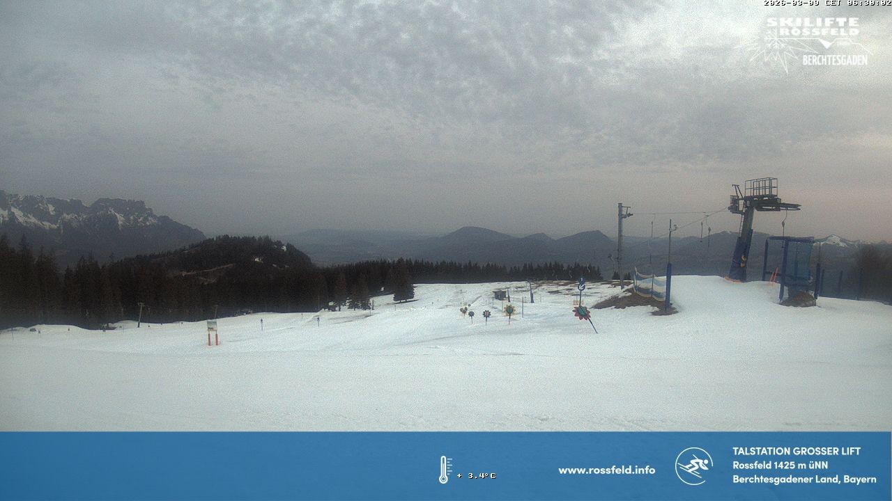 Archiv Foto Webcam Skigebiet Rossfeld: Großer Lift