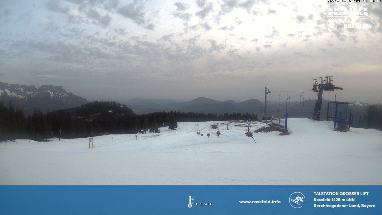 Archiv Foto Webcam Skigebiet Rossfeld: Großer Lift