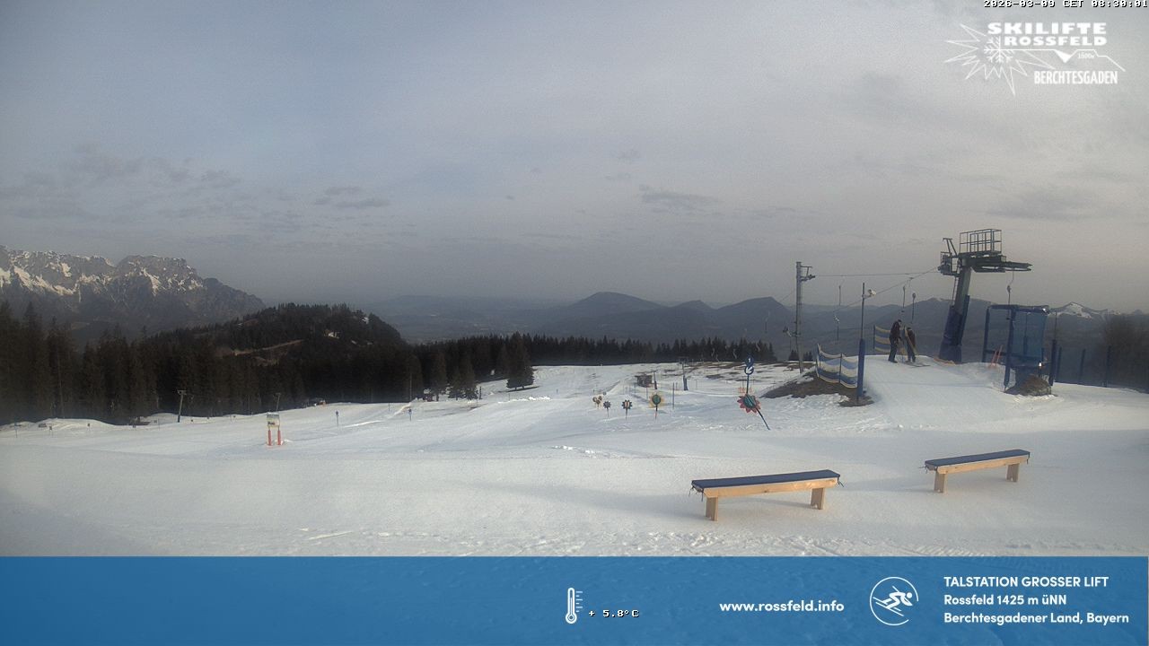 Archiv Foto Webcam Skigebiet Rossfeld: Großer Lift